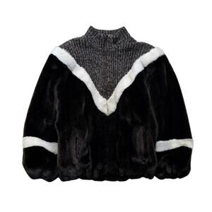 Vintage Grandella II Sportowne Fur Zip Coat